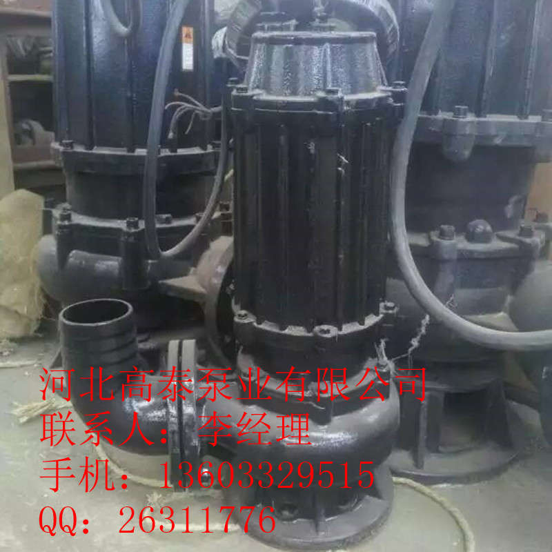 WQ潛水泵選型250WQ600-9-30潛水排污泵參數